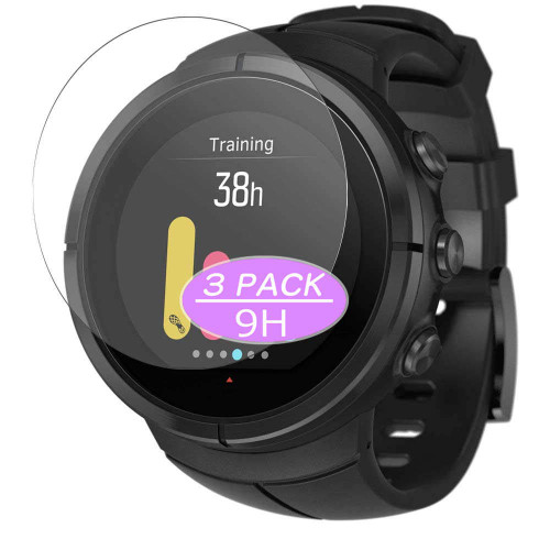 Synvy [3 Pack] Tempered Glass Screen Protector, Compatible with Suunto Spartan Ultra Smartwatch Hybrid Watch 9H Film Protectors