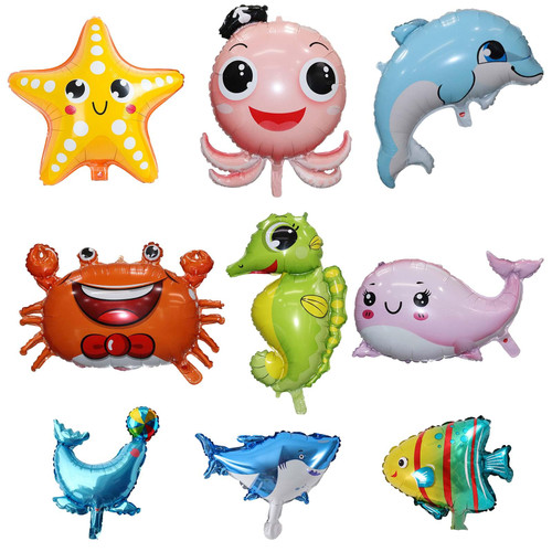Ocean Balloons, Under The Sea Balloon Sea Animal Balloons Sea Creature Foil Balloons Ocean Animal Aluminum Mylar Balloons Fish Balloons for Kids Party Boy Girl Sea Underwater Pool Birthday Decorations Ocean Balloons, Under The Sea Balloon Sea Animal Balloons Sea Creature Foil Balloons Ocean Animal Aluminum Mylar Balloons Fish Balloons for Kids Party Boy Girl Sea Underwater Pool Birthday Decorations
