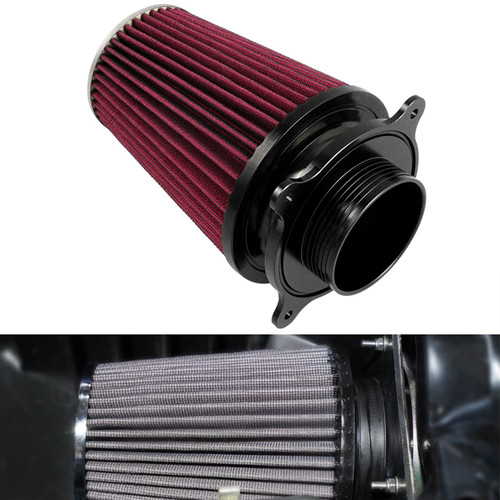 NICECNC Black Air Cleaner Filtrar Intake Kit Compatible with Yamaha Raptor 700 2006-2011,2013-2023/ RAPTOR 700R 2016-2023/Raptor 700 SPECIAL EDITION 2007/ RAPTOR 700R SPECIAL EDITION 2018-2023