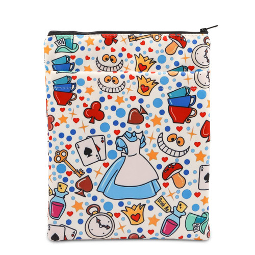 WSNANG Alice Adventures Movie Book Sleeve with Zipper Alice Fairy Tale Fans Gift Fairy Tale Theme Book Sleeve Magical Garden Lover Gift (Alice BS) WSNANG Alice Adventures Movie Book Sleeve with Zipper Alice Fairy Tale Fans Gift Fairy Tale Theme Book Sleeve Magical Garden Lover Gift (Alice BS)