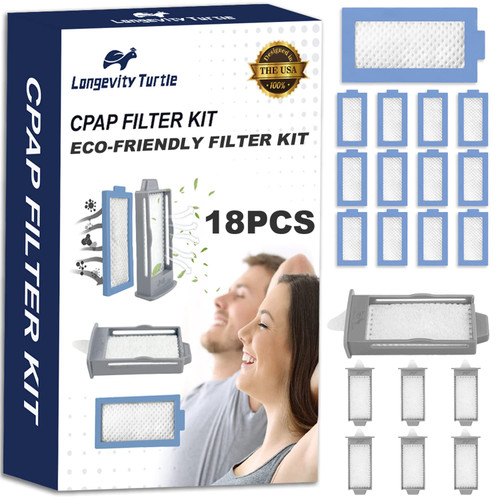 18 PCS CPAP Filters Compatible with DreamStation 2, Replacement Kit 6 Reusable Pollen Filters 12 Disposable Ultra-Fine Filters, Replacement CPAP Filters Supplies Compatible with Philips DreamStation 2 18 PCS CPAP Filters Compatible with DreamStation 2, Replacement Kit 6 Reusable Pollen Filters 12 Disposable Ultra-Fine Filters, Replacement CPAP Filters Supplies Compatible with Philips DreamStation 2