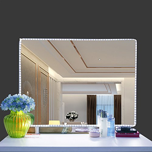 Led Vanity Mirror Lights Kit,Denknova 13ft/4M 240 LEDs Make-up Vanity Light Strip for Vanity Makeup Table Set with Dimmer and Power Supply,6000K Daylight White,Mirror not Included Led Vanity Mirror Lights Kit,Denknova 13ft/4M 240 LEDs Make-up Vanity Light Strip for Vanity Makeup Table Set with Dimmer and Power Supply,6000K Daylight White,Mirror not Included