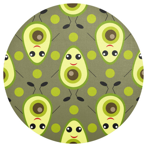 Cute Avocado Placemats Washable Round Placemats for Dining Table Place Mats Table Mats for Kitchen Heat Resistant Placemats for Kitchen Indoor Outdoor Home Decorations Placemats Mat