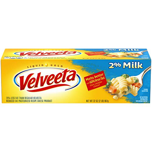 Velveeta Made with 2% Milk Cheese, 32 oz Box (Pack of 3)