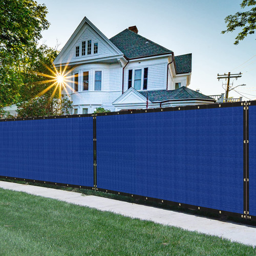 FLORALEAF 5' x 20' Privacy Screen Fence Windscreen Mesh Shade Net Cover Heavy Duty Fencing 90% Blockage for Outdoor Wall Garden Yard Backyard - Custom Size Available