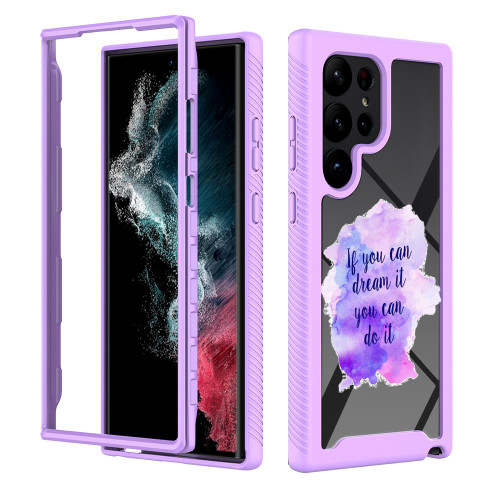 Case for Samsung S23 Ultra 6.8 Inch 2 in 1 Heavy Duty Galaxy S23 Ultra Phone Case Rugged Shockproof Protective Phone Cover with Inspirational S23 Ultra Slim Case 6.8" 2023 Release