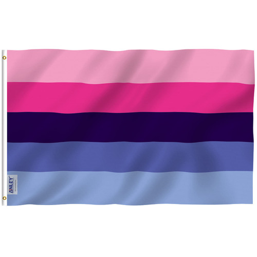 Anley Fly Breeze 3x5 Foot Ominisexuality Omni Pansexual Pride Flag - Vivid Color and Fade Proof - Canvas Header and Double Stitched - LGBT Flags Polyester with Brass Grommets 3 X 5 Ft