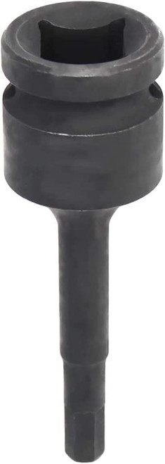 Auniwaig 6mm Hex Impact Bit Socket, H6 1/2-Inch Impact Drive Allen Socket,Cr-Mo Steel Lengthen Hex Screwdriver Socket Adapter
