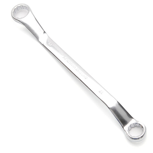 Bettomshin 17mm x 19mm Metric 12 Point Offset Double Box End Wrench Chrome Plated, Cr-V