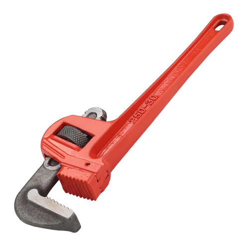 Bettomshin Pipe Wrench 250mm Straight Plumbing Wrench Plumbers Tool with Adjustable Jaw 1Pcs