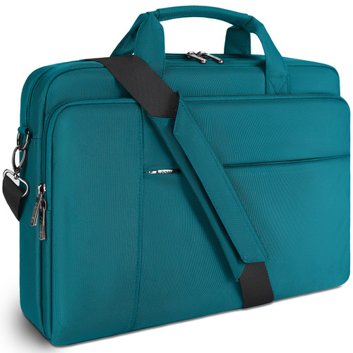 DOMISO 15.6 inch Laptop Bag Business Briefcase Water-resistant Notebook Messenger Shoulder Bag for 15.6" ASUS ZenBook Chromebook 15/HP Pavilion Envy 15/Lenovo Ideapad ThinkPad/Dell Inspiron,Turquoise