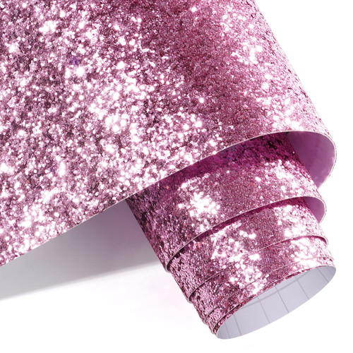 Decotalk 354"x17.7" Pink Glitter Wallpaper Peel and Stick Glitter Wallpaper for Walls Removable Pink Wallpaper Glitter Contact Paper Chunky Sequins Glitter Wall Paper for DIY Crafts Party Decorative Decotalk 354"x17.7" Pink Glitter Wallpaper Peel and Stick Glitter Wallpaper for Walls Removable Pink Wallpaper Glitter Contact Paper Chunky Sequins Glitter Wall Paper for DIY Crafts Party Decorative