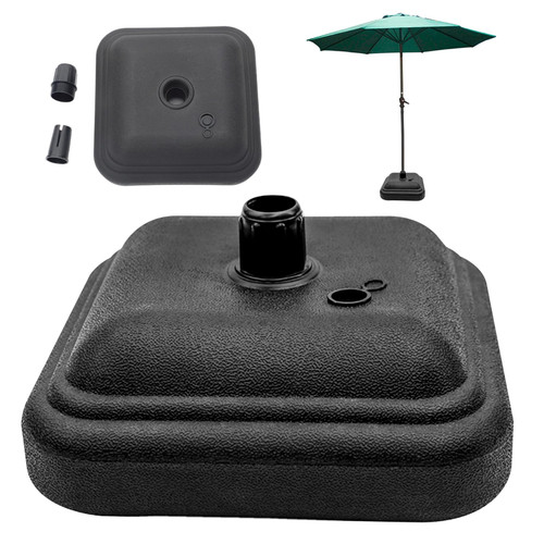 Mednkoku Square Parasol Base Stand Heavy Duty Garden Parasol Base Water Filled Weights up to 11.5kg Diameter 32-38mm Cantilever Parasol Base for Patio Yard Umbrella Stands Bases