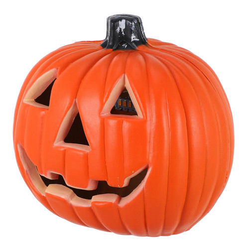 Angoily 8 inch Halloween Pumpkin Lantern LED Lights Pumpkin Fall Decor Halloween LED Pumpkin Lamp Battery Operated Lighted Pumpkin for Halloween Thanksgiving Decoration