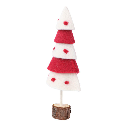 BESTOYARD Desk Decor Mini Christmas Tree Mini Felt Tree Miniature Christmas Tree Tabletop Xmas Tree for Displaying Crafting Decoration Christmas Decor