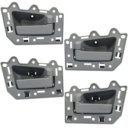 LUJUNTEC Interior Door Handles,Front Rear Door Handles Driver Left Passenger Right Side,Replacement for 2005-2010 for Jeep for Grand Cherokee,4pcs Gray Handles Replace 1JV461J3AA,82144,82143