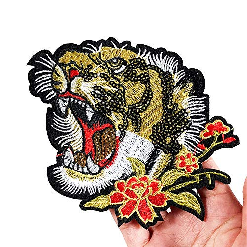 2 Pcs Cool Tiger Patch Delicate Embroidered Patches, Cute Embroidery Patches, Iron On Patches, Sew On Applique Patch,Cool Patches for Men, Women, Kids 2 Pcs Cool Tiger Patch Delicate Embroidered Patches, Cute Embroidery Patches, Iron On Patches, Sew On Applique Patch,Cool Patches for Men, Women, Kids