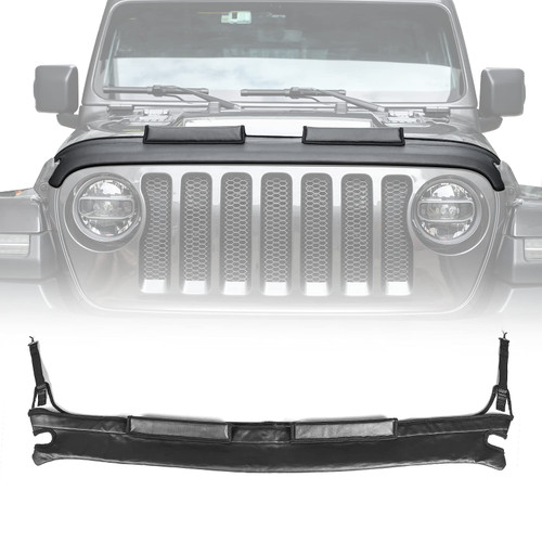 Front Hood Bra Cover Protector for 2018-2021 Jeep Wrangler JL JLU & 2020-2021 Jeep Gladiator JT