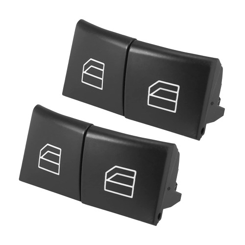 X AUTOHAUX 4pcs Driver Window Switch Button Covers Power Window Master Switch Repair Button Caps Lift Button for Mercedes Benz ML GL R Class W164 X164 W251