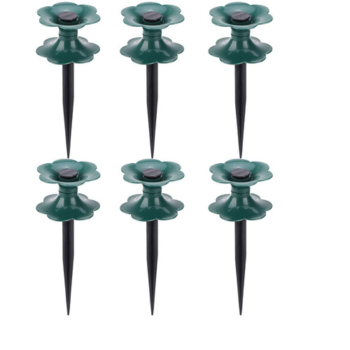 RESOYE Hose Guide Spikes, 6 Pack Garden Hose Guide Holder Spike Stake Long Plastic Spike Plant Saver Tool Water Hoses Spike for Plant Protection Yard Garden