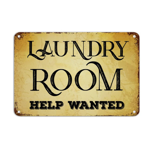 8x12in Rust Vintage Tin Signs Life Positive Quote Laundry Room Help Wanted Scripture Verses Aluminum Metal Tin Sign Chic Metal Signs for Courtyard Garden Bar Coffee Porch Decor Birthday Gift