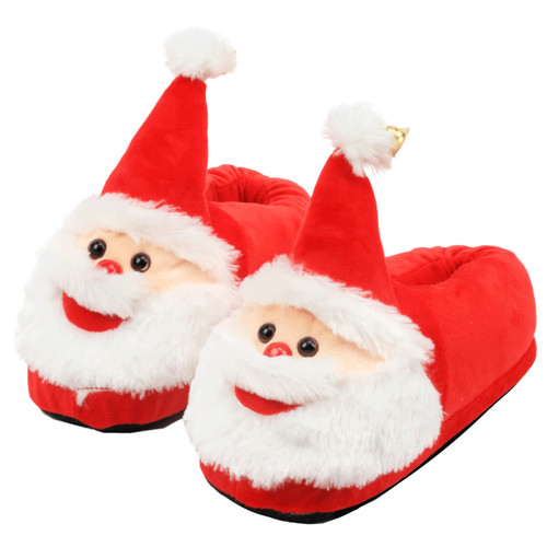 Aopuro Women Santa Claus Slippers Funny Christmas Animal Slippers Cute Plush Shoes Xmas Gifts Indoor Outdoor