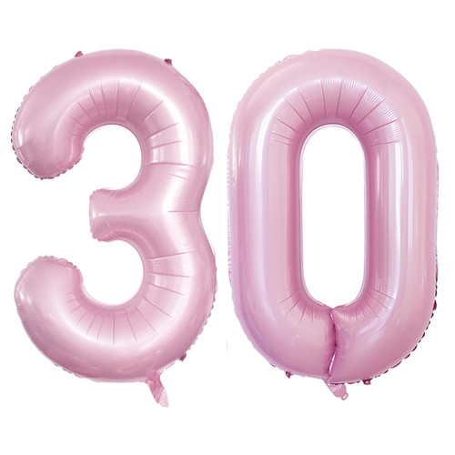 GOER 42 Inch Light Pink Number 30 Balloons,Jumbo Foil Helium Balloons for 30th Birthday Party Decorations and Anniversary Event GOER 42 Inch Light Pink Number 30 Balloons,Jumbo Foil Helium Balloons for 30th Birthday Party Decorations and Anniversary Event