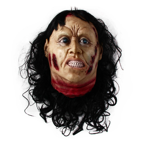 SANKEDOU Halloween Scary Hanging Severed Head Props Decorations, Life-Size Bloody Cut Off Head Latex Zombie Head for Haunted House Halloween Party Yard Bar Decor (K) SANKEDOU Halloween Scary Hanging Severed Head Props Decorations, Life-Size Bloody Cut Off Head Latex Zombie Head for Haunted House Halloween Party Yard Bar Decor (K)