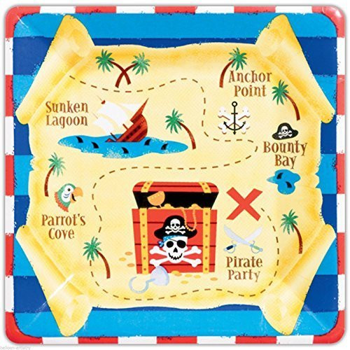 Pirate's Treasure 10" Plates- 8ct
