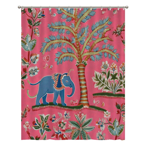 Bathroom Shower Curtains with Hooks 72x92 Inch,Pink Chinoiserie Animal Shower Curtain Waterproof Fabric Bath Shower Curtain for Bathroom Bathtubs Decoration Bathroom Shower Curtains with Hooks 72x92 Inch,Pink Chinoiserie Animal Shower Curtain Waterproof Fabric Bath Shower Curtain for Bathroom Bathtubs Decoration