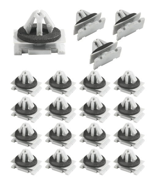 Zlirfy 20Pcs Rocker Molding Retainer Clip,Rocker Moulding Clip & Fender Exterior Trim Clips,Car Accessories Rocker Wheel Flare Moulding Clips,Replace 68172491AA 68395627AA GM 11571175 19352782