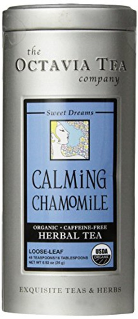 Octavia Tea Calming Chamomile (Organic, Caffeine-Free Herbal Tea), Loose Tea, 0.92 Ounce Tin Octavia Tea Calming Chamomile (Organic, Caffeine-Free Herbal Tea), Loose Tea, 0.92 Ounce Tin