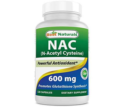 Best Naturals NAC - N Acetyl Cysteine 600 mg 120 Capsules - n acetyl cysteine - powerful antioxidant