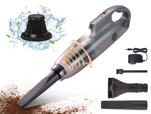 PEGOVO Hand Held Vacuuming Cordless Rechargeable-10K PA Strong Suction Car Vacuum Cordless Rechargeable,Handheld Vacuum Cordless Car Vacuum Cleaner with Pet Brush&Washable Filter