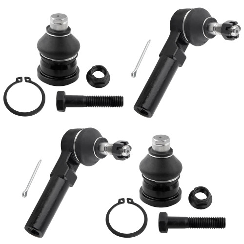 BOXI (Set of 4) Front Lower Ball Joints and Outer Tie Rod Ends Fit for Chrysler Pt Cruiser 2001 2002 2003 2004 2005 | for Dodge Neon 2000-2005 | for Plymouth Neon 2000-2001 | Replaces K7147 ES3173