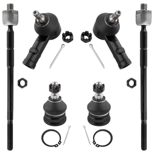 BOXI 6pcs Inner Outer Tie Rods Lower Ball Joints Fit for Hyundai Elantra 2001 2002 2003 2004 2005 2006/Tiburon 2003-2008 / for Kia Spectra Spectra5 2005 2006 2007 2008 2009 | K500031 EV80310 ES3377 BOXI 6pcs Inner Outer Tie Rods Lower Ball Joints Fit for Hyundai Elantra 2001 2002 2003 2004 2005 2006/Tiburon 2003-2008 / for Kia Spectra Spectra5 2005 2006 2007 2008 2009 | K500031 EV80310 ES3377