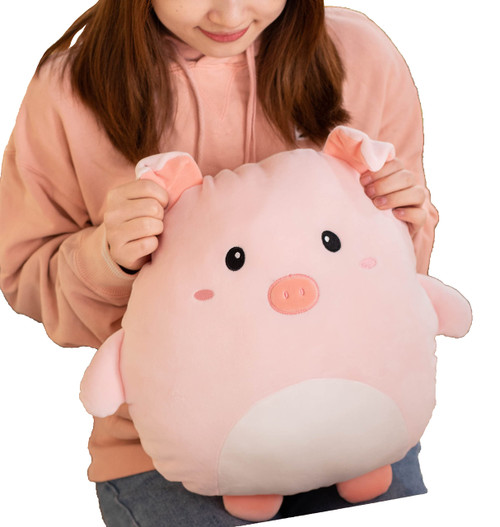 CASAGOOD Soft Pig Plush Hugging Pillow Cute Pink Pig Stuffed Animal Plushies Toy Pig Kids Stuffed Animals Plush Toys for Birthday, Valentine, Christmas