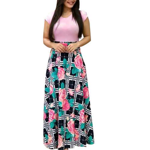 bwgrytuy Women Tshirt Dresses Half Sleeve Solid Breathable Gown Casual Short Summer Clasy Tunic Notch Neck Feed_Product_Type