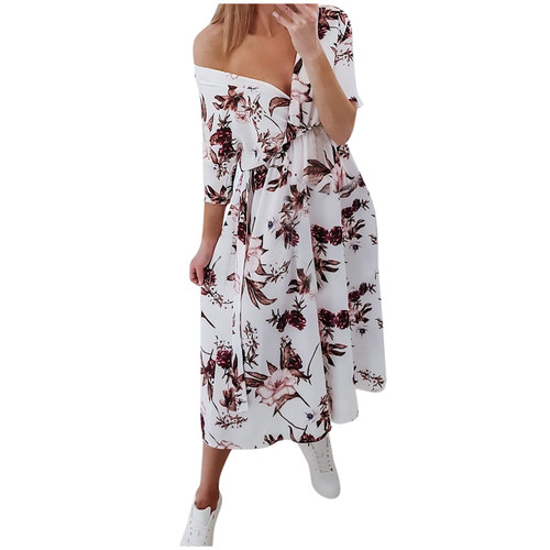 bwgrytuy Womens Tshirt Dresses Short Sleeve Short Summer Solid Elegant Gown Breathable Casual Tunic V Neck Dress