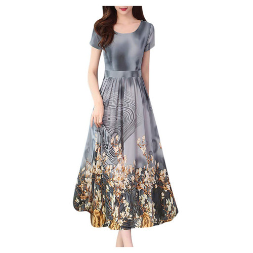 bwgrytuy Women Tshirt Dresses Casual Solid Short Short Sleeve Cold Shoulder Tunic Twist Front Breathable Gown Summer Dress