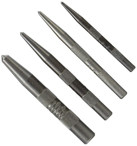 Mayhew 62213 Knurled Center Punch Kit, 4-Piece