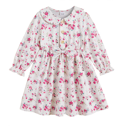 Toddler Girl Dress Long Sleeve Floral Casual Dresses Baby Fall Winter Clothes Outfit(12-18 Months,White Floral Dress#1) Toddler Girl Dress Long Sleeve Floral Casual Dresses Baby Fall Winter Clothes Outfit(12-18 Months,White Floral Dress#1)