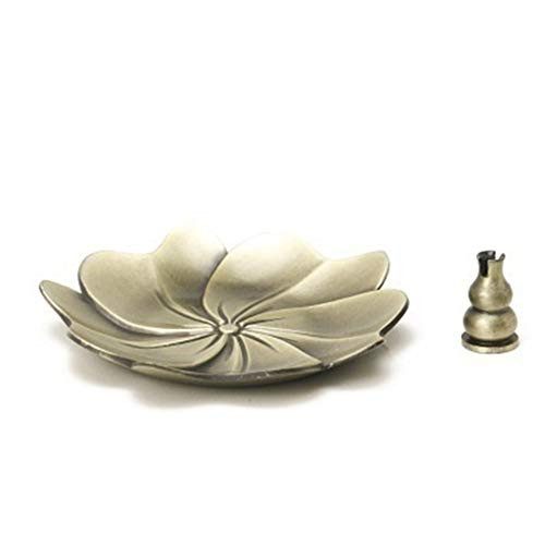Incense Burner Lotus Flower Incense Burner Holder Stick Plate for Stick & Cone & Coil Incense (Gourd)