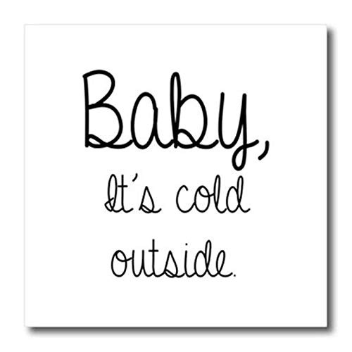 3D Rose Baby-Its Cold Outside Iron On Heat Transfer, 10 x 10, White 3D Rose Baby-Its Cold Outside Iron On Heat Transfer, 10 x 10, White