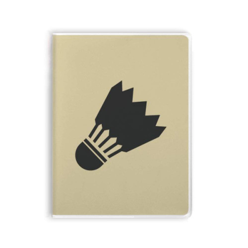 Badminton Sport Simple Geometry Pattern Notebook Gum Cover Diary Soft Cover Journal