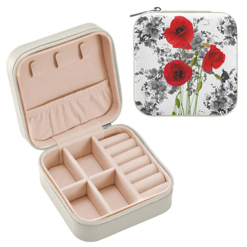 Emelivor Clove Flower Travel Jewelry Case PU Leather Portable Jewelry Box Jewelry Travel Organizer Small Jewelry Box for Earring Bracelet Necklace Gifts Ring Display Box Holder for Women Girls Emelivor Clove Flower Travel Jewelry Case PU Leather Portable Jewelry Box Jewelry Travel Organizer Small Jewelry Box for Earring Bracelet Necklace Gifts Ring Display Box Holder for Women Girls