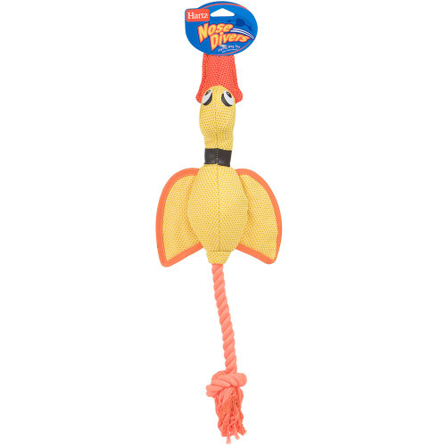 Hartz Nose Divers Flying Plush Duck Tug Dog Toy (Colors Vary)