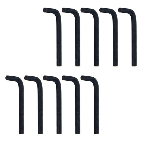 MY MIRONEY 8mm Metric Hex Key Wrench Black L-shape Flat Head Hexagonal Wrench Repairing Tool Pack of 10