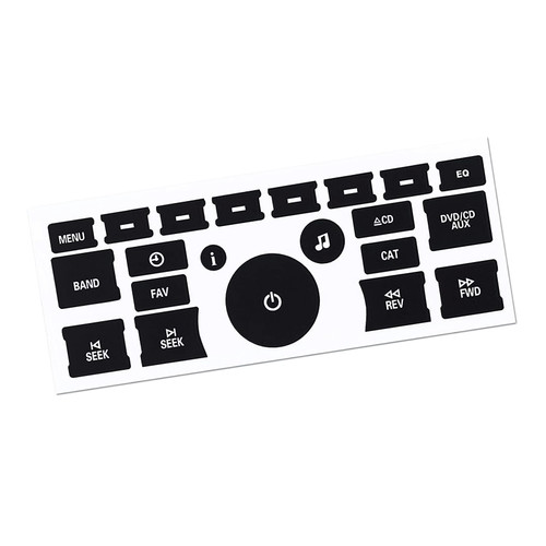 AC Dash Button Repair Kit, Replacement AC Dash Button Sticker Repair Kit, AC Dash Button Sticker Repair Kit Best for Fixing Ruined Faded A/C Control Buttons, Car SUV Truck Accessories (21 Key)