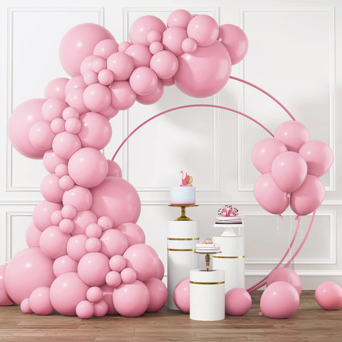 RUBFAC Pastel Pink Balloons Different Sizes 105pcs 5/10/12/18 Inch for Garland Arch, Pink Latex Balloons for Birthday, Wedding Baby Shower Gender Reveal Anniversary Pink Party Decorations RUBFAC Pastel Pink Balloons Different Sizes 105pcs 5/10/12/18 Inch for Garland Arch, Pink Latex Balloons for Birthday, Wedding Baby Shower Gender Reveal Anniversary Pink Party Decorations